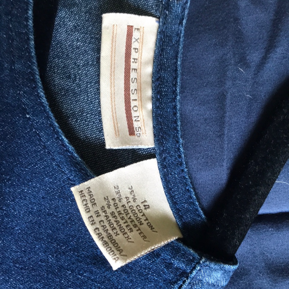 Denim shift dress. Perfect condition.